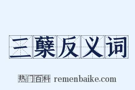 三蘖反义词是什么意思的图片